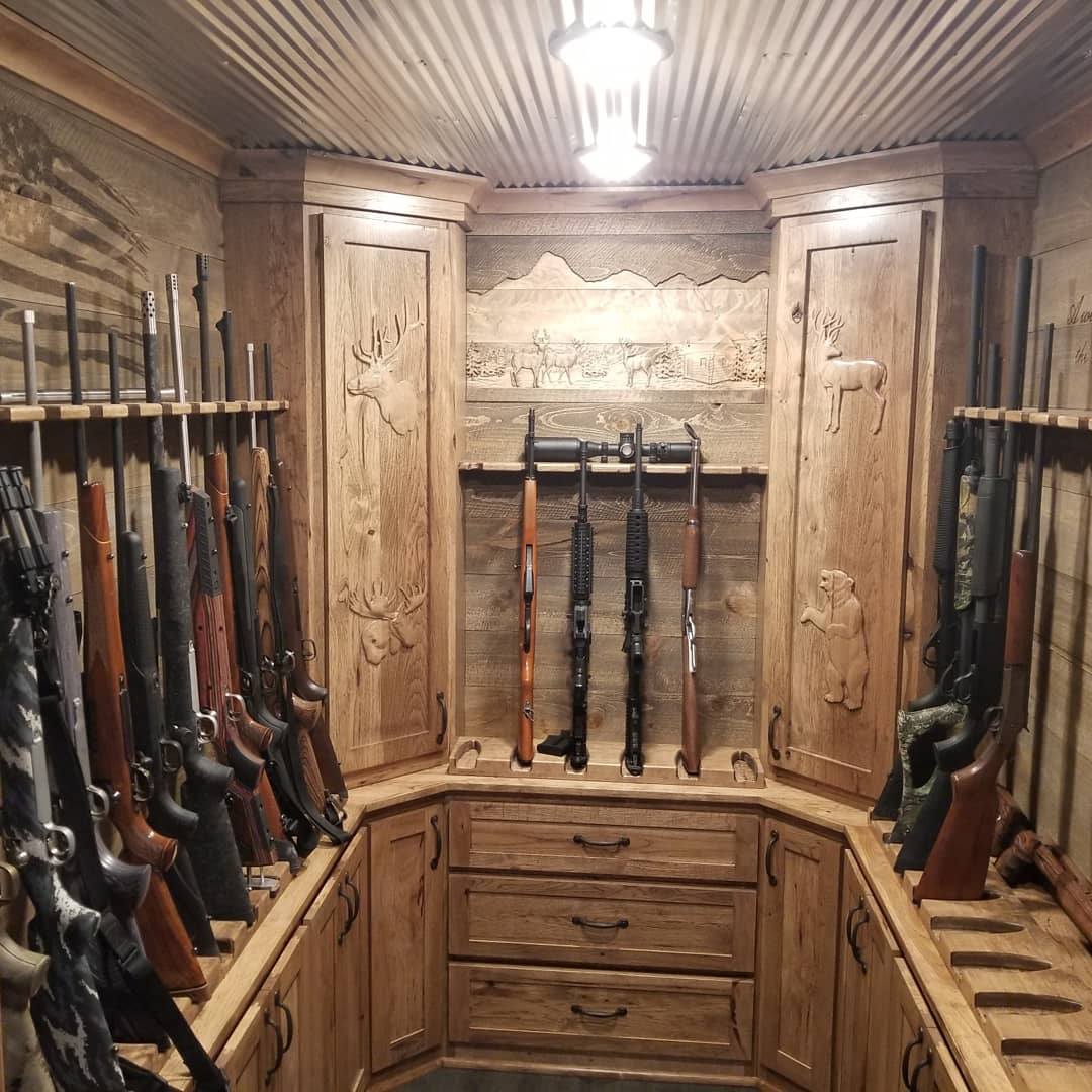 Custom gun vault interior